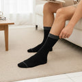 Black Socks With Grey Cuff