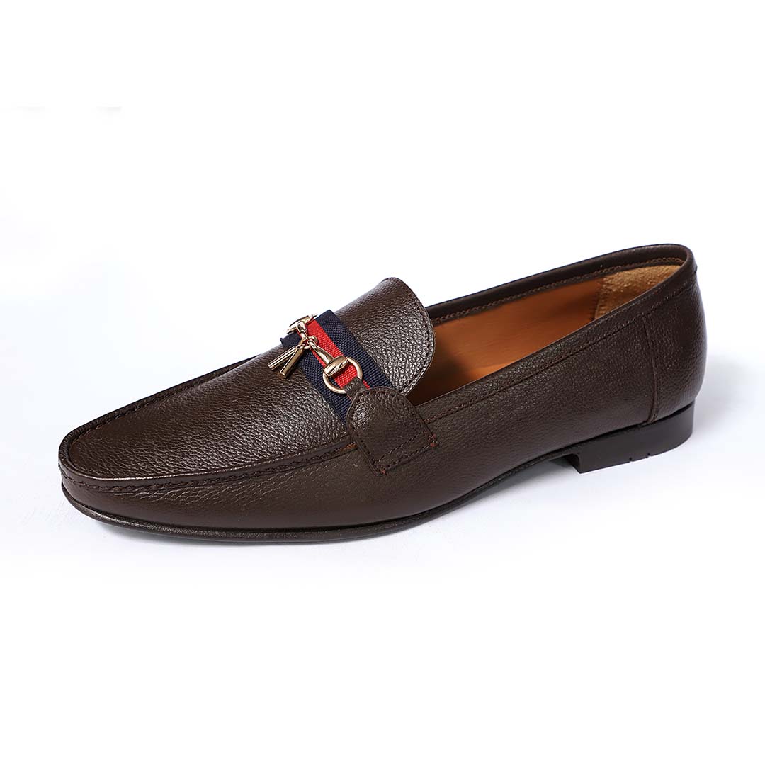 brown Leather loafer