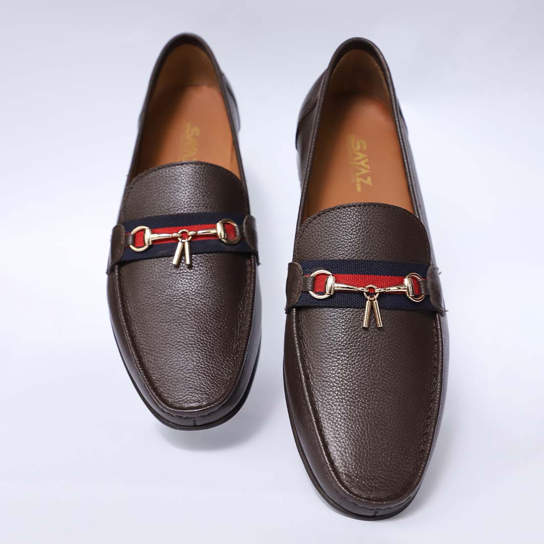 brown Leather loafer