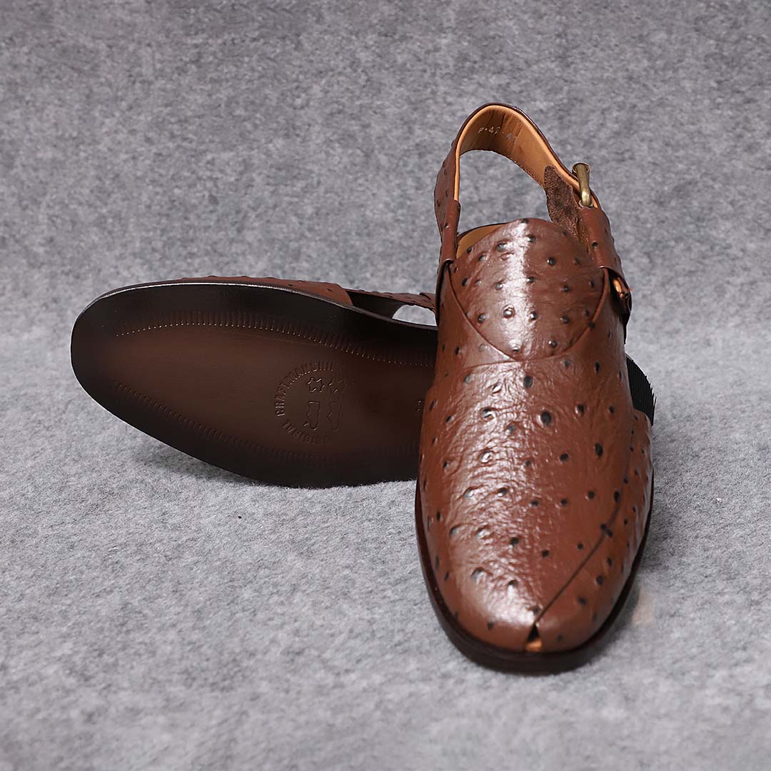 Brown Peshawari Chappal