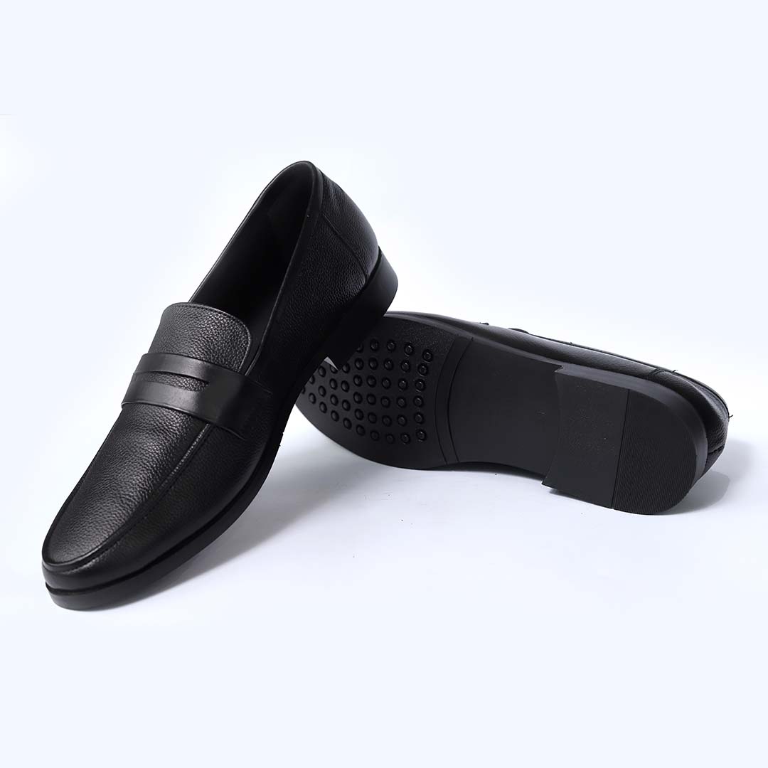 black Leather Loafer