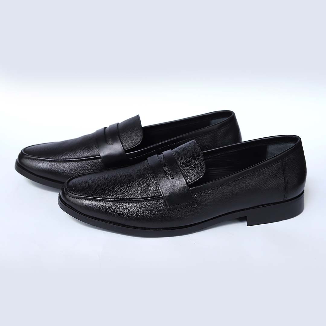 black Leather Loafer