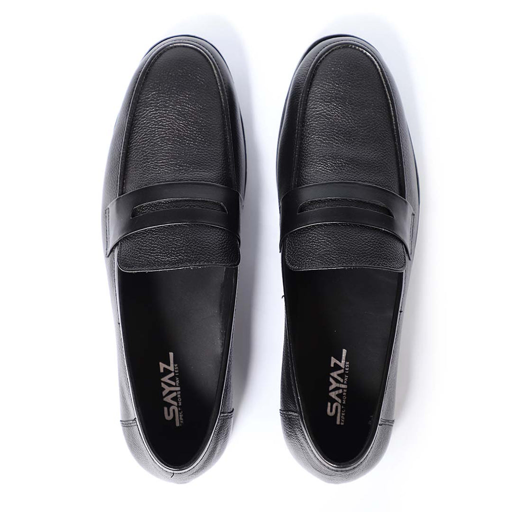 black Leather Loafer