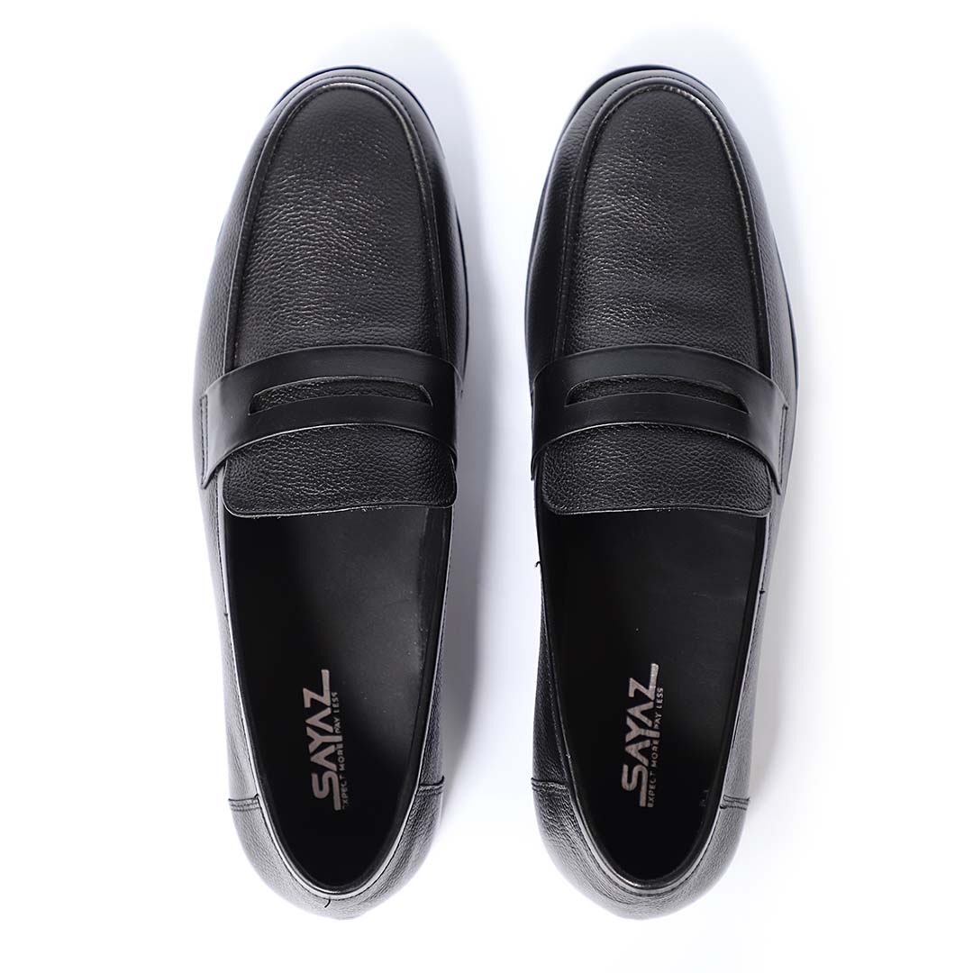 black Leather Loafer