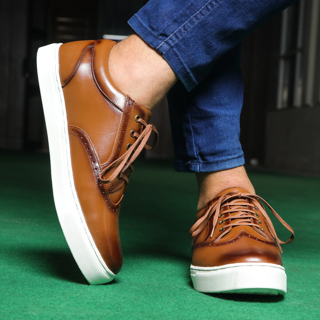 Brown sneakers for men