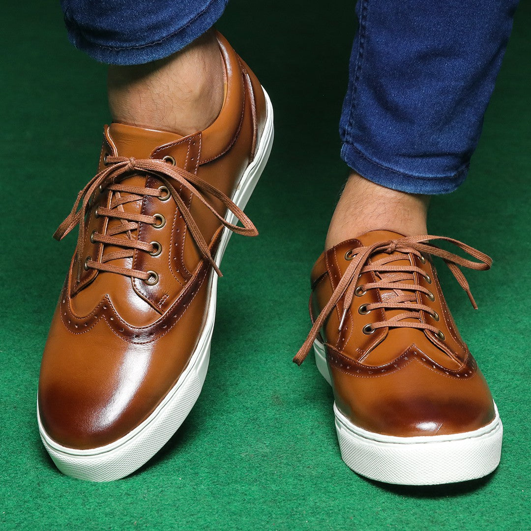 Brown sneakers for men