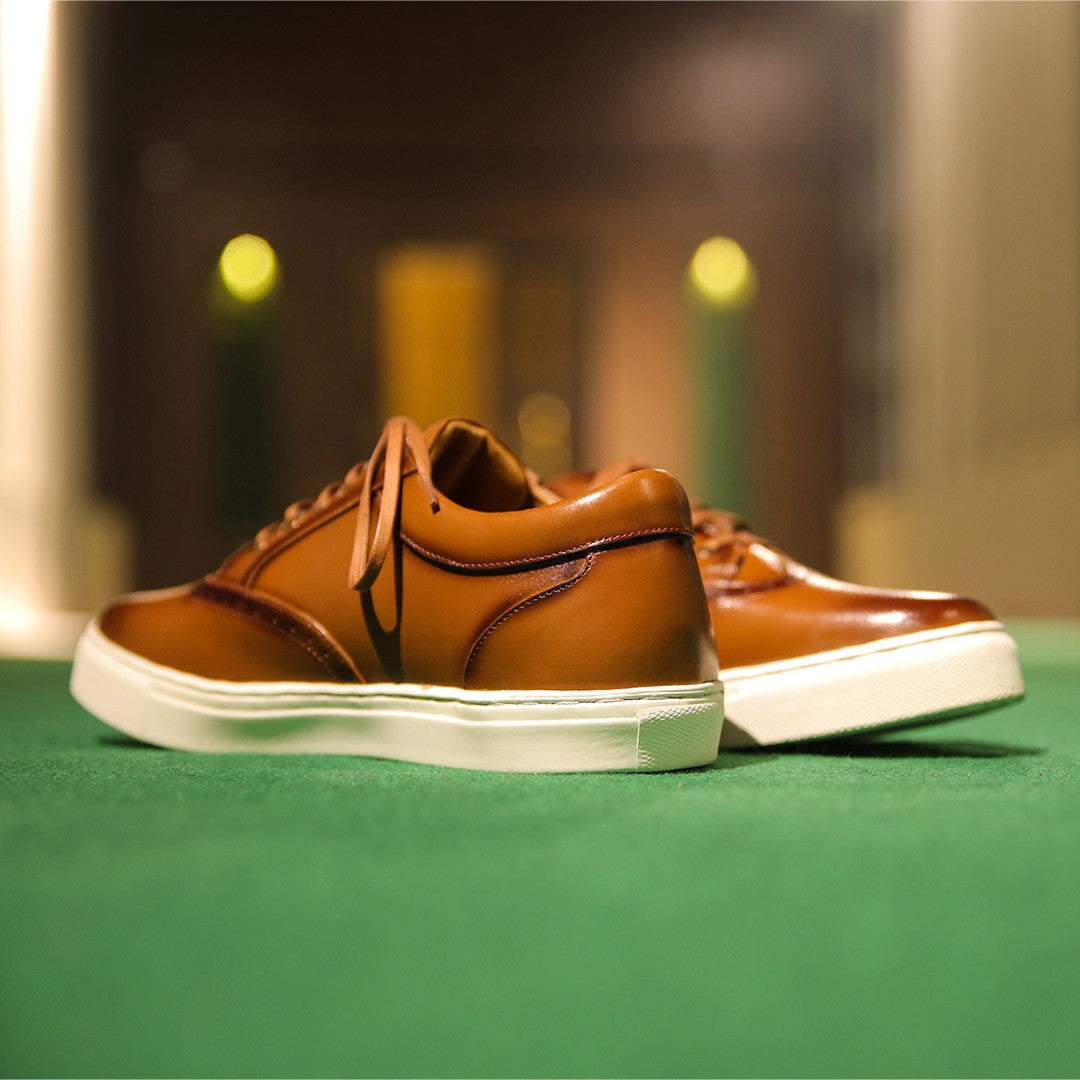 Brown sneakers for men