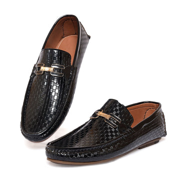 Pattern Black Loafer - SZ1120