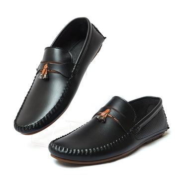 black Tassel loafers for men